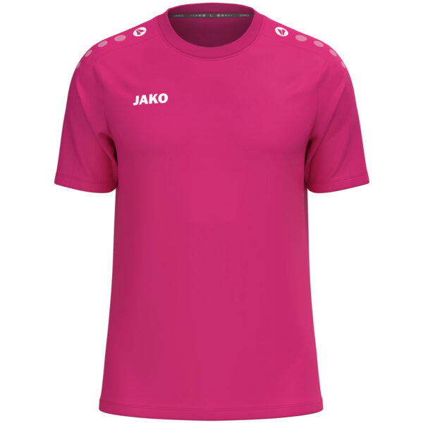 6101_170 JAKO T-Shirt One Cotton - 6101 - Deep Pink - JAKO Teamshop 89 Drechtsteden - Allroundsport.nl