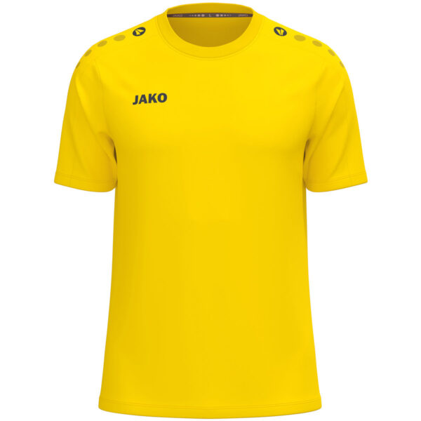6101_335 JAKO T-Shirt One Cotton - 6101 - Geel - JAKO Teamshop 89 Drechtsteden - Allroundsport.nl