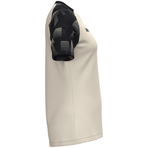 6126D_035_P03 JAKO T-Shirt Sonic Dames - 6126D - Off White/Zwart - JAKO Teamline Sonic