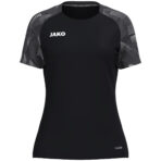 JAKO T-Shirt Sonic Dames - 6126D - zwart/antraciet - JAKO Teamline Sonic