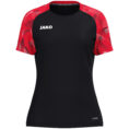 JAKO T-Shirt Sonic Dames - 6126D - zwart/rood - JAKO Teamline Sonic