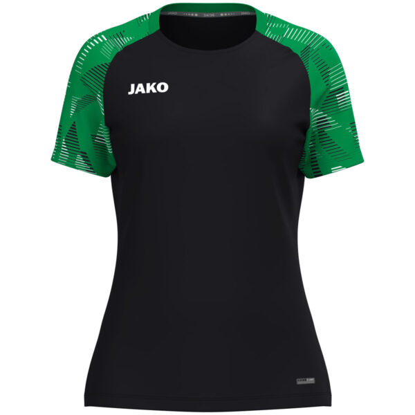 6126D_827 JAKO T-Shirt Sonic Dames - 6126D - zwart/groen - JAKO Teamline Sonic