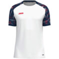 JAKO T-Shirt Sonic - 6126 - wit/marine/rood - JAKO Teamline Sonic