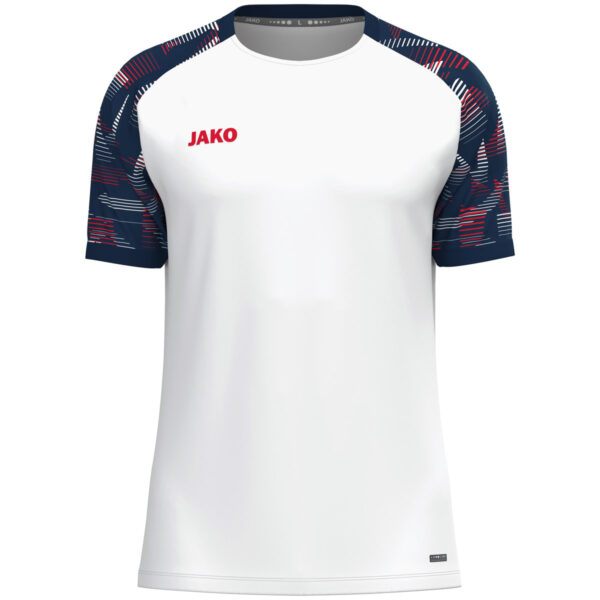 6126_039 JAKO T-Shirt Sonic - 6126 - wit/marine/rood - JAKO Teamline Sonic