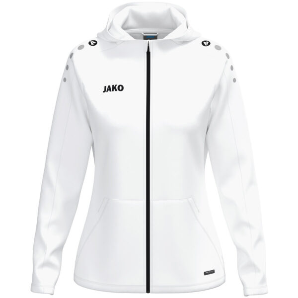 6800D_000 JAKO Jas met kap One Dames - 6800D - Wit - JAKO Teamline One - JAKO Trainingsjack