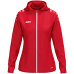 JAKO Jas met kap One Dames - 6800D - Rood - JAKO Teamline One - JAKO Trainingsjack