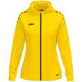JAKO Jas met kap One Dames - 6800D - Geel - JAKO Teamline One - JAKO Trainingsjack