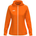 JAKO Jas met kap One Dames - 6800D - Oranje - JAKO Teamline One - JAKO Trainingsjack