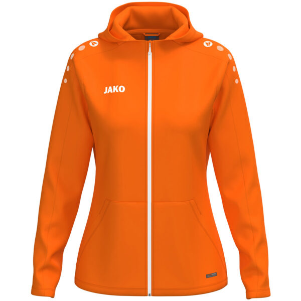 6800D_350 JAKO Jas met kap One Dames - 6800D - Oranje - JAKO Teamline One - JAKO Trainingsjack