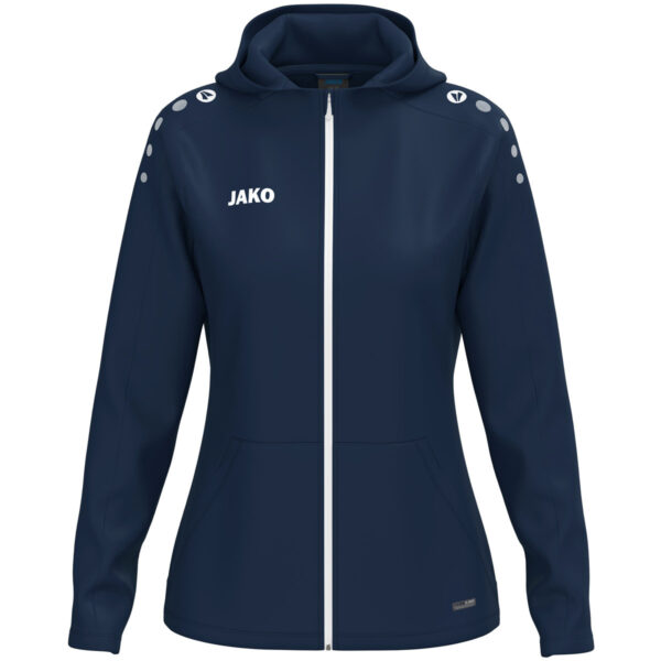 6800D_900 JAKO Jas met kap One Dames - 6800D - Marine - JAKO Teamline One - JAKO Trainingsjack