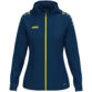 JAKO Jas met kap One Dames - 6800D - Navy/Geel - JAKO Teamline One - JAKO Trainingsjack