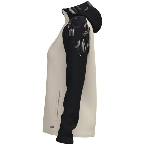 6826D_035_P02 JAKO Jas met kap Sonic Dames - 6826D - Off White/Zwart - JAKO Teamline Sonic