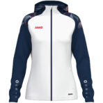 JAKO Jas met kap Sonic Dames - 6826D - wit/marine/rood - JAKO Teamline Sonic