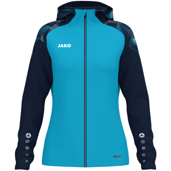 6826D_276 JAKO Jas met kap Sonic Dames - 6826D - aqua/marine - JAKO Teamline Sonic