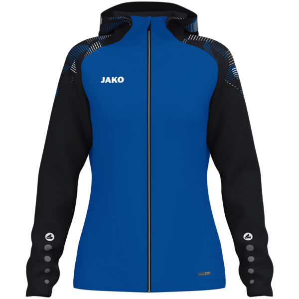 6826D_408 JAKO Jas met kap Sonic Dames - 6826D - royal/zwart - JAKO Teamline Sonic