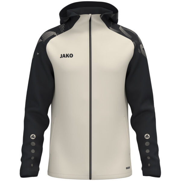 6826_035 JAKO Jas met kap Sonic - 6826 - Off White/Zwart - JAKO Teamline Sonic