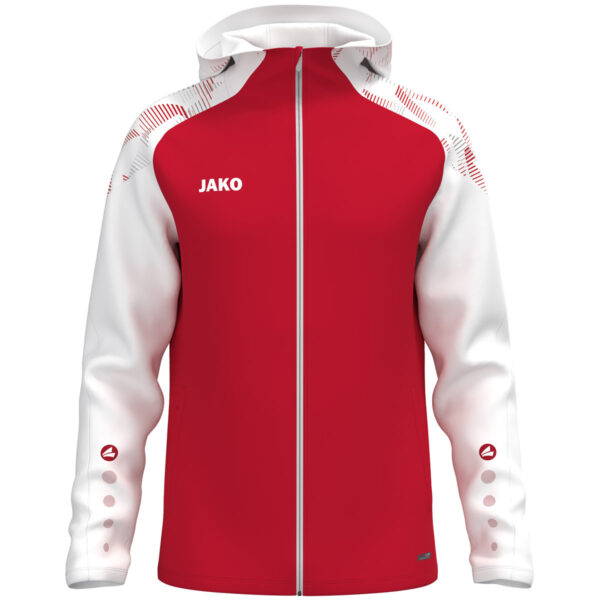 6826_105 JAKO Jas met kap Sonic - 6826 - rood/wit - JAKO Teamline Sonic