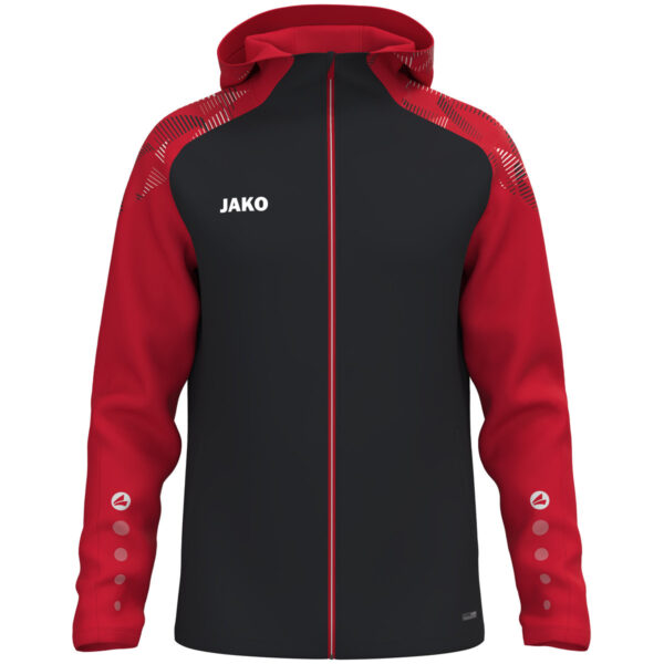6826_812 JAKO Jas met kap Sonic - 6826 - zwart/rood - JAKO Teamline Sonic