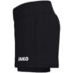 JAKO 2-in-1 Short One Dames 8200D in zwart, sportshort met elastische tailleband, binnenbroekje met sleutelvakje en praktische zijzakken, ideaal voor training, hardlopen en actieve vrije tijd. JAKO Teamline One