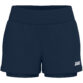 JAKO 2-in-1 Short One Dames 8200D in marine, sportshort met elastische tailleband, binnenbroekje met sleutelvakje en praktische zijzakken, ideaal voor training, hardlopen en actieve vrije tijd. JAKO Teamline One