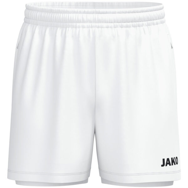 JAKO 2-in-1 short One - 8200 - Wit - JAKO Teamline One