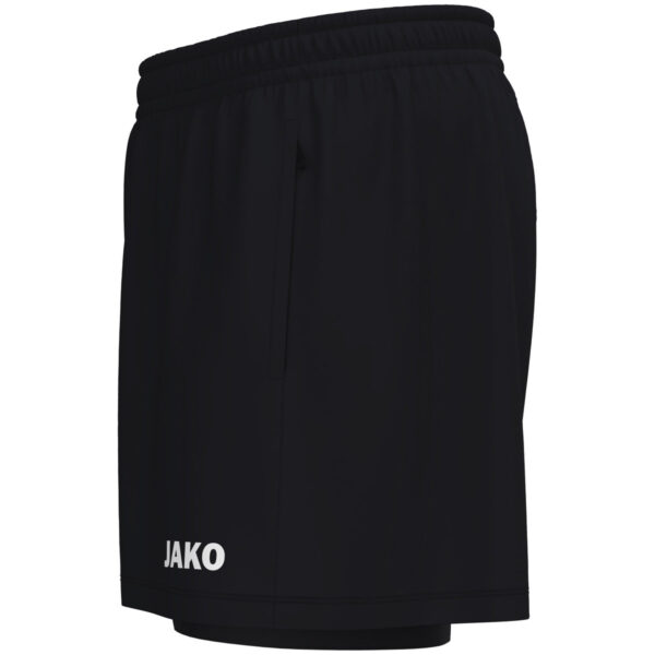 8200_800_P02 JAKO 2-in-1 short One - 8200 - Zwart - JAKO Teamline One