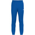 JAKO Trainingsbroek One 8400 Kindermaat in royal, sportieve broek met ribgebreide inzetstukken bij de kuiten, ritssluiting bij de pijpen en zijzakken voor optimaal comfort en functionaliteit. JAKO Teamline One