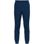 JAKO Trainingsbroek One 8400 Kindermaat in Navy, sportieve broek met ribgebreide inzetstukken bij de kuiten, ritssluiting bij de pijpen en zijzakken voor optimaal comfort en functionaliteit. JAKO Teamline One