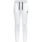 JAKO Joggingbroek One Cotton 8401D Dames in wit, zachte en ademende katoenen broek met elastische tailleband en zijzakken, perfect voor sport, ontspanning en dagelijks gebruik. JAKO Teamline One