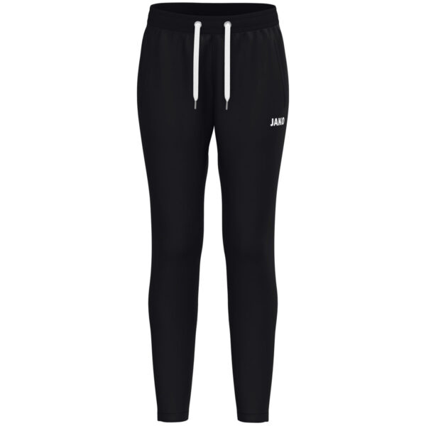 8401D_800 JAKO Joggingbroek One Cotton 8401D Dames in zwart, zachte en ademende katoenen broek met elastische tailleband en zijzakken, perfect voor sport, ontspanning en dagelijks gebruik. JAKO Teamline One