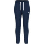 JAKO Joggingbroek One Cotton 8401D Dames in marine, zachte en ademende katoenen broek met elastische tailleband en zijzakken, perfect voor sport, ontspanning en dagelijks gebruik. JAKO Teamline One