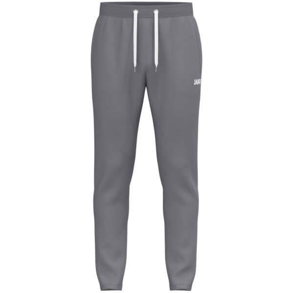 JAKO Joggingbroek One Cotton 8401 in grijs, zachte en ademende katoenen joggingbroek met elastische tailleband en zijzakken, ideaal voor sport, ontspanning en dagelijks gebruik. JAKO Teamline One
