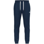 JAKO Joggingbroek One Cotton 8401 in marine, zachte en ademende katoenen joggingbroek met elastische tailleband en zijzakken, ideaal voor sport, ontspanning en dagelijks gebruik. JAKO Teamline One