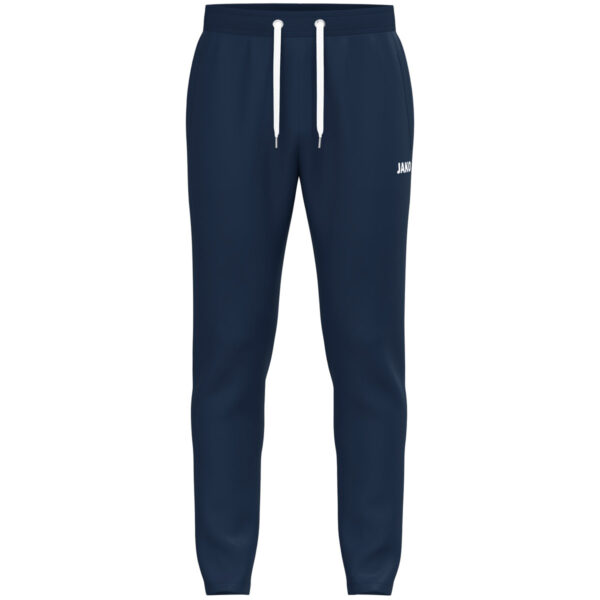 8401_900 JAKO Joggingbroek One Cotton 8401 in marine, zachte en ademende katoenen joggingbroek met elastische tailleband en zijzakken, ideaal voor sport, ontspanning en dagelijks gebruik. JAKO Teamline One