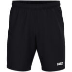 JAKO Trainingsshort One 8500 in zwart, sportieve short zonder binnenbroekje met elastische tailleband en optimale bewegingsvrijheid, ideaal voor training en actieve dagen. JAKO Teamline One