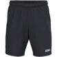JAKO Trainingsshort One 8500 in antraciet, sportieve short zonder binnenbroekje met elastische tailleband en optimale bewegingsvrijheid, ideaal voor training en actieve dagen. JAKO Teamline One