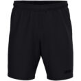 JAKO Trainingsshort One 8500 in zwart/zwart, sportieve short zonder binnenbroekje met elastische tailleband en optimale bewegingsvrijheid, ideaal voor training en actieve dagen. JAKO Teamline One