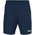 JAKO Trainingsshort One 8500 in marine, sportieve short zonder binnenbroekje met elastische tailleband en optimale bewegingsvrijheid, ideaal voor training en actieve dagen. JAKO Teamline One