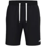 JAKO Joggingshort One Cotton 8501 in zwart, comfortabele katoenen short met elastische tailleband en steekzakken, ideaal voor sport, training en casual gebruik. JAKO Teamline One