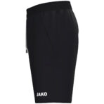 JAKO Joggingshort One Cotton 8501 in zwart, comfortabele katoenen short met elastische tailleband en steekzakken, ideaal voor sport, training en casual gebruik. JAKO Teamline One