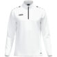 JAKO Ziptop One 8600 in wit, sportieve ziptop van gerecycled polyester met zachte microfleece binnenkant, ideaal voor training, warming-up en vrije tijd. JAKO Teamline One
