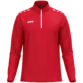JAKO Ziptop One 8600 in rood, sportieve ziptop van gerecycled polyester met zachte microfleece binnenkant, ideaal voor training, warming-up en vrije tijd. JAKO Teamline One