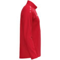 JAKO Ziptop One 8600 in rood, sportieve ziptop van gerecycled polyester met zachte microfleece binnenkant, ideaal voor training, warming-up en vrije tijd. JAKO Teamline One