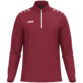 JAKO Ziptop One 8600 in bordeaux, sportieve ziptop van gerecycled polyester met zachte microfleece binnenkant, ideaal voor training, warming-up en vrije tijd. JAKO Teamline One
