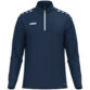 JAKO Ziptop One 8600 in marine, sportieve ziptop van gerecycled polyester met zachte microfleece binnenkant, ideaal voor training, warming-up en vrije tijd. JAKO Teamline One