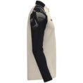 JAKO Ziptop Sonic 8626 in off white en zwart, sportieve ziptop van gerecycled polyester met zachte microfleece binnenkant, ideaal voor training, warming-up en vrije tijd. JAKO Teamline Sonic