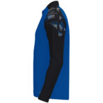 JAKO Ziptop Sonic 8626 in royal blauw en zwart, sportieve ziptop van gerecycled polyester met zachte microfleece binnenkant, ideaal voor training, warming-up en vrije tijd. JAKO Teamline Sonic