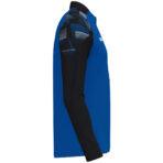 JAKO Ziptop Sonic 8626 in royal blauw en zwart, sportieve ziptop van gerecycled polyester met zachte microfleece binnenkant, ideaal voor training, warming-up en vrije tijd. JAKO Teamline Sonic