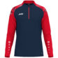 JAKO Ziptop Sonic 8626 in marine/rood, sportieve ziptop van gerecycled polyester met zachte microfleece binnenkant, ideaal voor training, warming-up en vrije tijd. JAKO Teamline Sonic