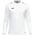 JAKO Sweater One 8800 in wit, sportieve sweater van gerecycled polyester met zachte microfleece binnenkant, ideaal voor training, warming-up en dagelijks gebruik. JAKO Teamline One
